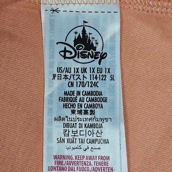 Disney Parks Mickey Mouse Salmon Tank Top NWT Women's Plus Size 1X - Picture 7 of 11